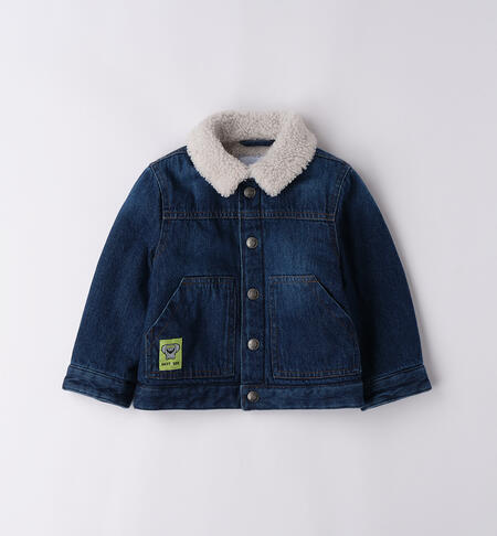 Giubbotto jeans bambino BLU