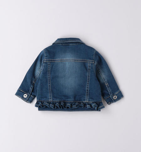 iDO denim jacket for baby girl from 1 to 24 months STONE WASHED-7450