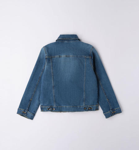 Giubbotto jeans ragazzo da 8 a 16 anni iDO STONE BLEACH-7350