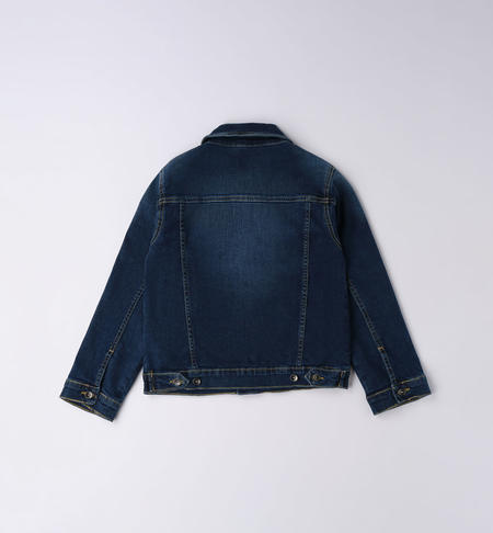 Giubbotto jeans ragazzo da 8 a 16 anni iDO STONE WASHED-7450