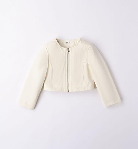 Girl's shiny jacket CREAM