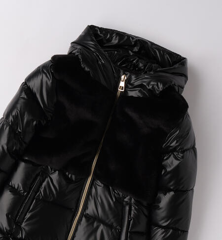 Giubbotto lungo bambina NERO-0658