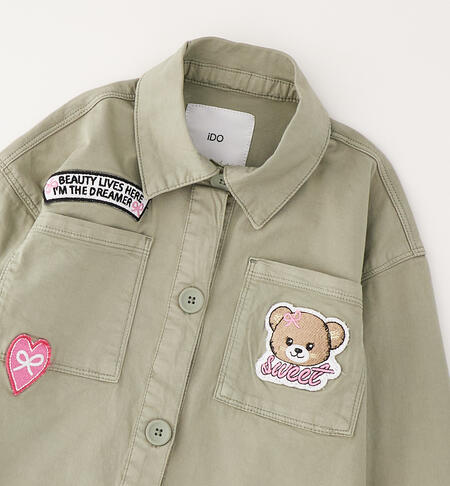 Giubbotto per bambina iDO VERDE MILITARE-4836