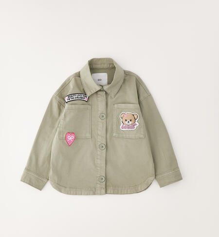 Giubbotto per bambina iDO VERDE MILITARE-4836