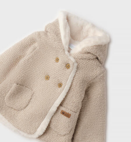 Giubbotto per neonata BEIGE-0434
