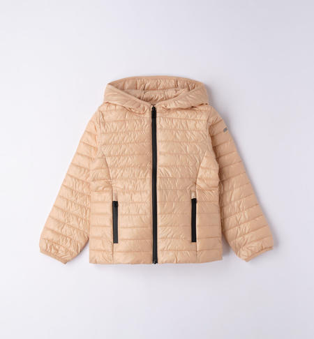 iDO 100 gram jacket for girls from 8 to 16 years BEIGE-0951