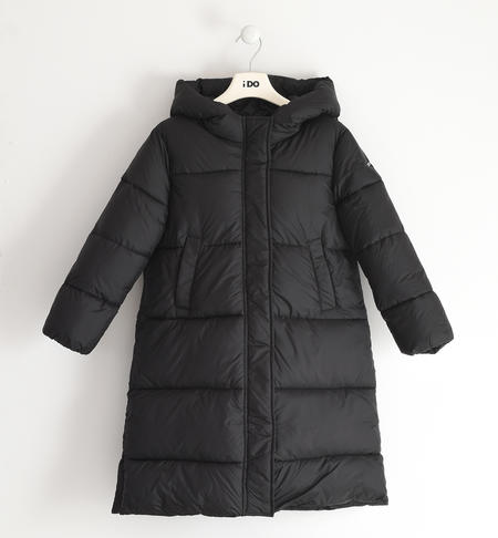 Girl¿s jacket with hood BLACK