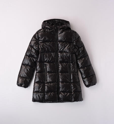 iDO jacket with hood for girls from 8 to 16 years NERO-0658