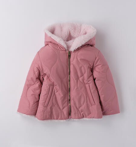 Giubbotto reversibile bambina ROSA ANTICO-2748