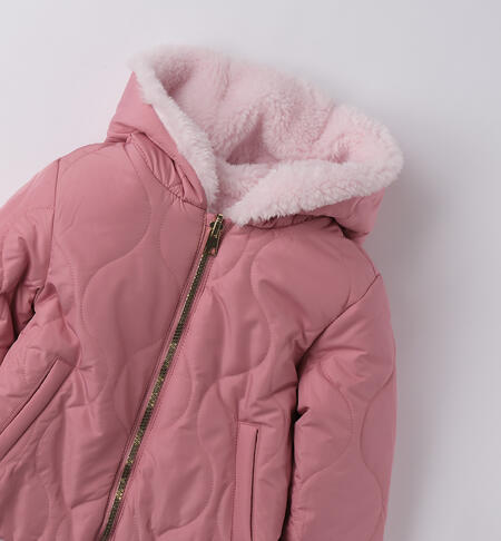 Giubbotto reversibile bambina ROSA ANTICO-2748