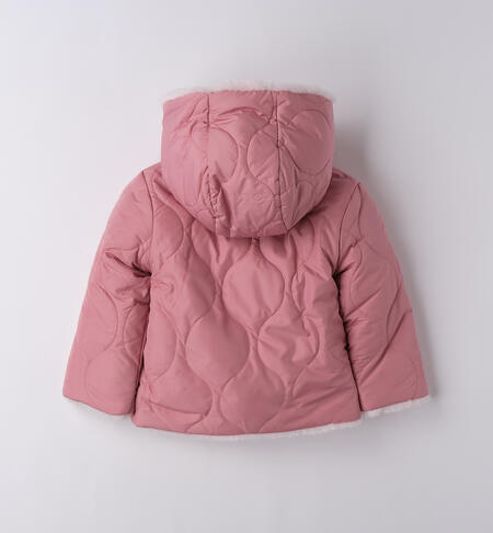 Giubbotto reversibile bambina ROSA ANTICO-2748