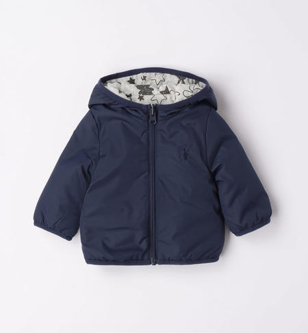 iDO reversible jacket with hood from 1 to 24 months NAVY-3854