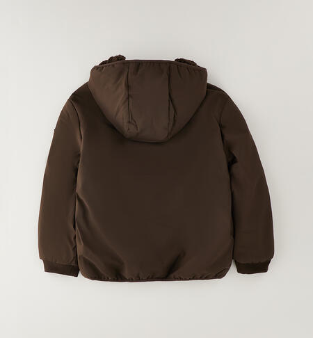 Giubbotto reversibile ragazzo MARRONE-0854