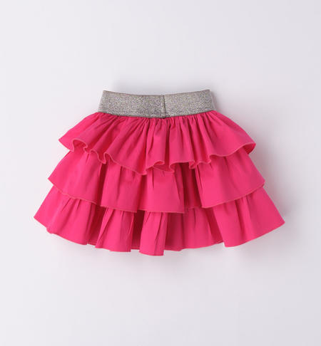 iDO flounced skirt for girls from 9 months to 8 years FUXIA-2437