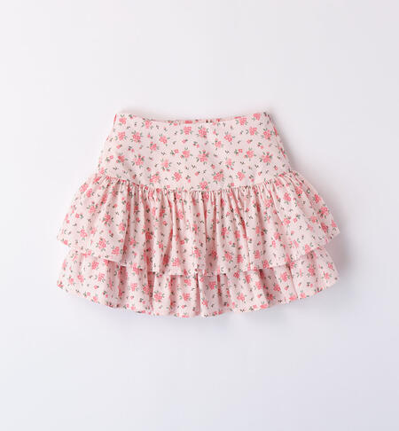 Girls' floral skirt PINK