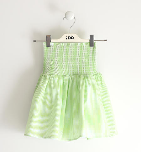 Skirt in striped fabric for girls from 8 to 16 years iDO GREEN-5221