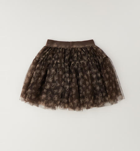 Tulle skirt for girls MARRONE-ROSA-6CGH
