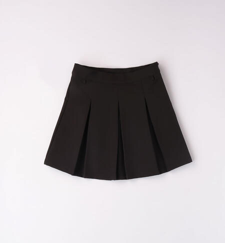 iDO elegant pleated skirt for girls aged 8 to 16 years NERO-0658