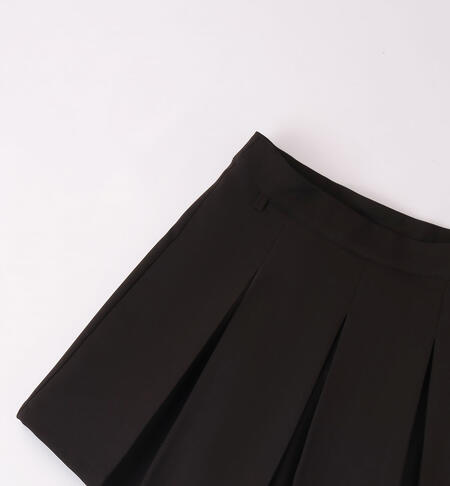 iDO elegant pleated skirt for girls aged 8 to 16 years NERO-0658