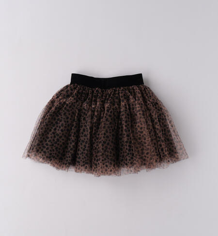 Gonna in tulle bambina BEIGE-NERO-6BUA
