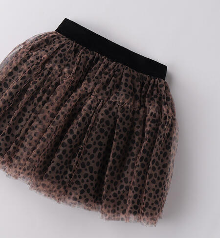 Gonna in tulle bambina BEIGE-NERO-6BUA