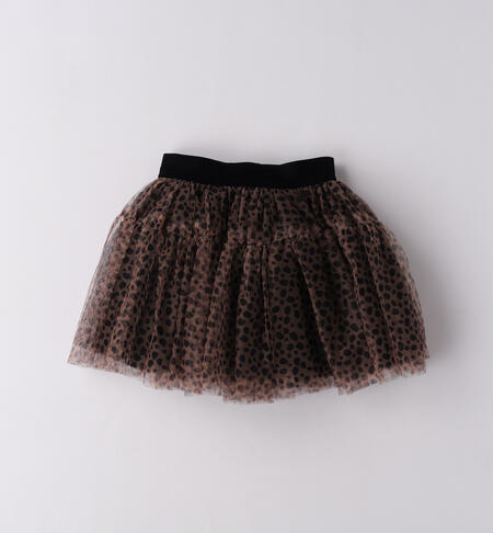 Gonna in tulle bambina BEIGE-NERO-6BUA