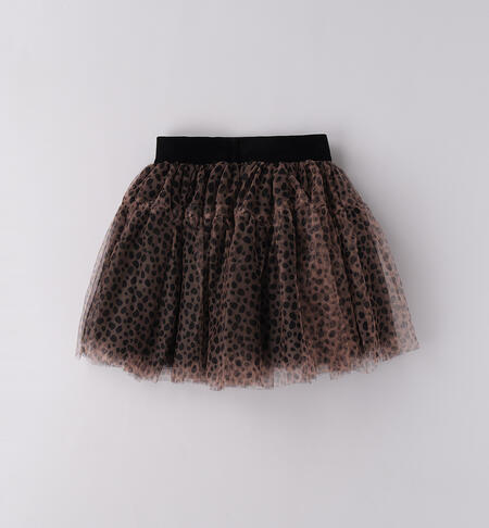 Gonna in tulle bambina BEIGE-NERO-6BUA