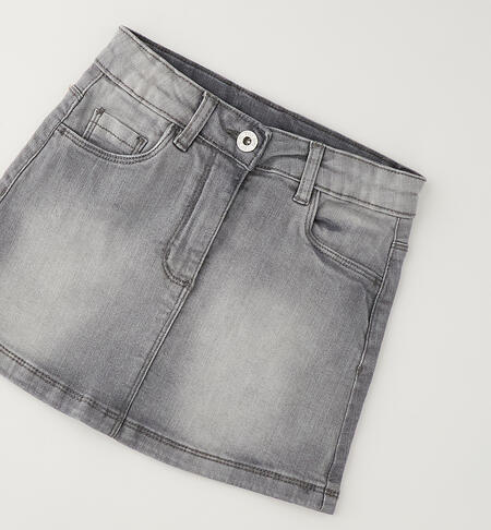 Gonna jeans ragazza DENIM MEDIUM GREY-7998