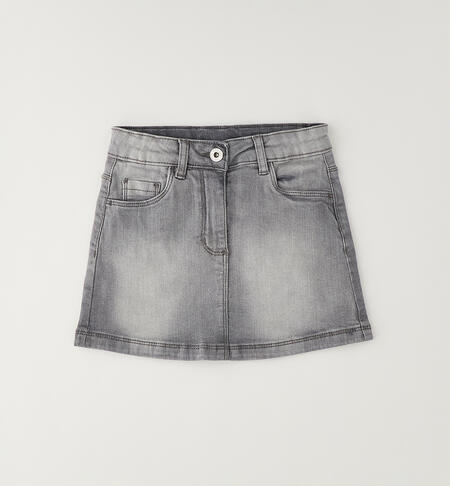 Gonna jeans ragazza DENIM MEDIUM GREY-7998