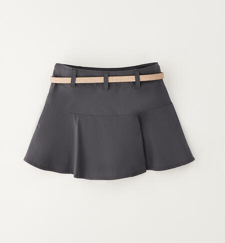 Gonna pantalone da ragazza GRIGIO-0567
