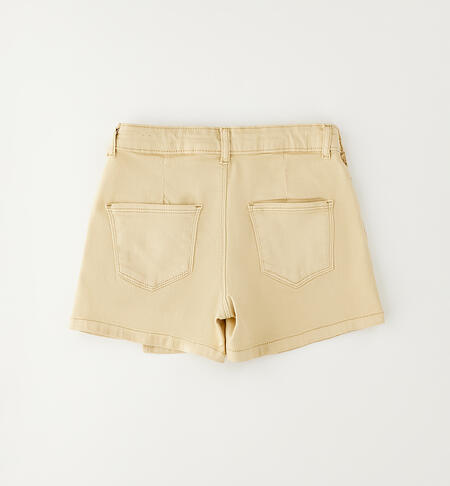 Girls' culottes BEIGE-0743