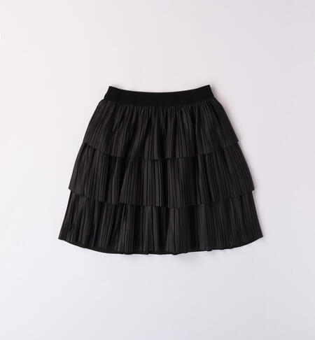 iDO pleated skirt for girls aged 8 to 16 years NERO-0658