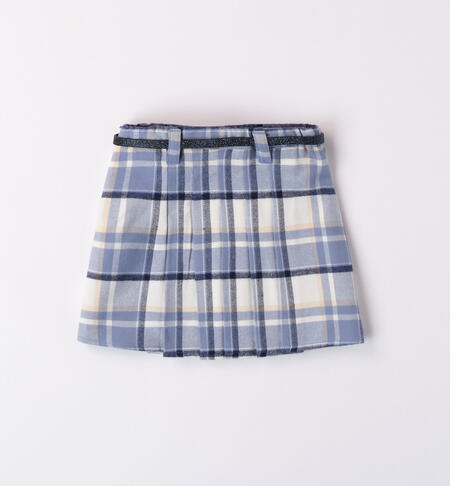 iDO tartan skirt with belt for girls aged 9 months to 8 years AVION-3817