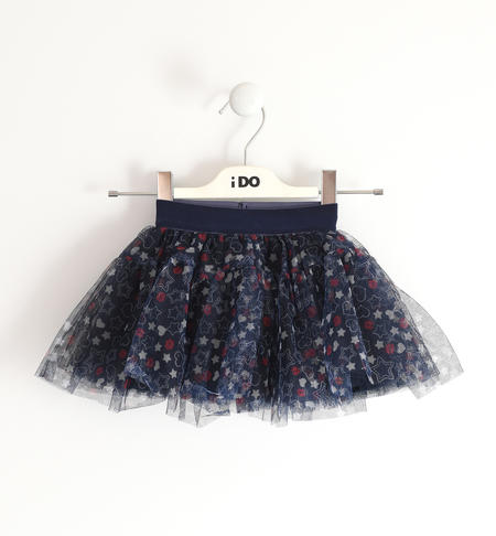 Little girls tulle skirt from 9 months to 8 years iDO BLU-ROSSO-6UF5