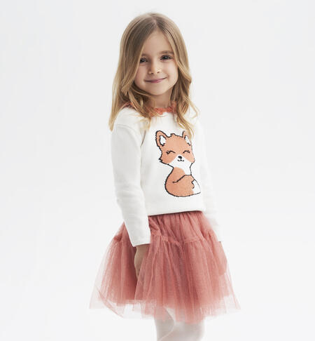 Glitter tulle skirt ORANGE