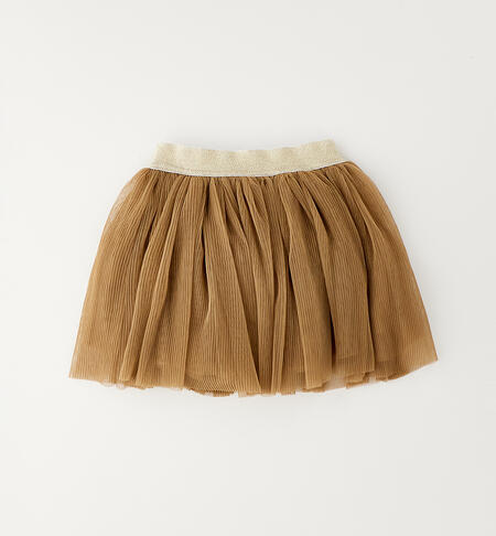 Gonna tulle bambina MARRONE