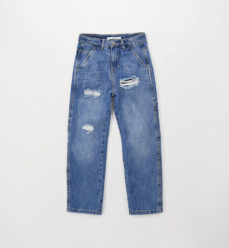 Jeans 100% cotone ragazzo BLU