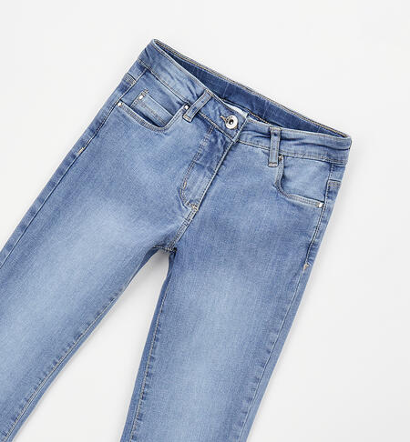 Jeans a zampa per ragazza LAVATO CHIARISSIMO-7300