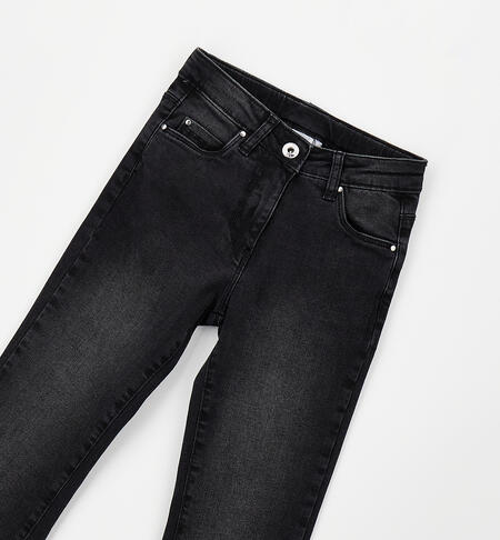 Jeans a zampa per ragazza NERO-7990