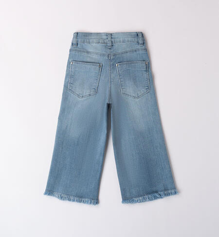 Jeans ampio bambina  BLU CHIARO LAVATO-7310