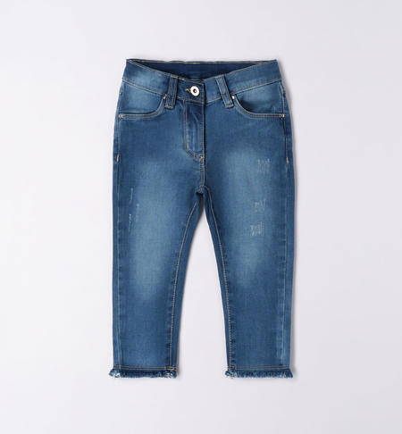 Jeans bambina super slim da 9 mesi a 8 anni iDO STONE BLEACH-7350