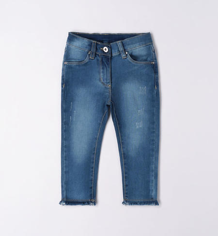 iDO super slim jeans for girls from 9 months to 8 years STONE BLEACH-7350
