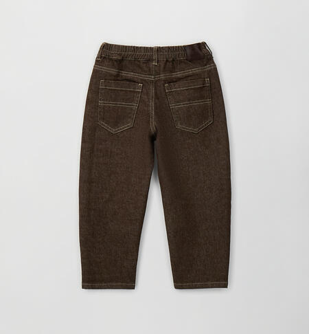 Jeans bambino baggy DENIM MARRONE-7854