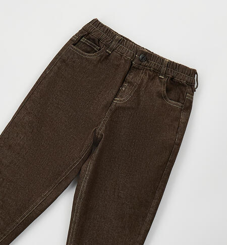 Jeans bambino baggy DENIM MARRONE-7854