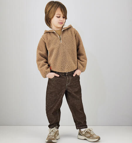 Jeans bambino baggy MARRONE
