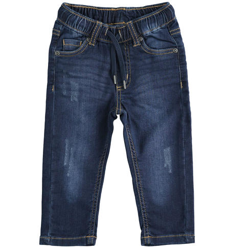 Jeans bambino con elastico in vita - da 9 mesi a 8 anni iDO BLU-7750