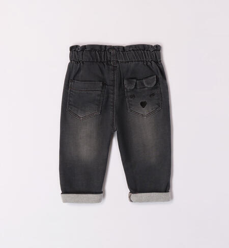 Jeans bimba con cuori da 1 a 24 mesi iDO GRIGIO CHIARO-7992