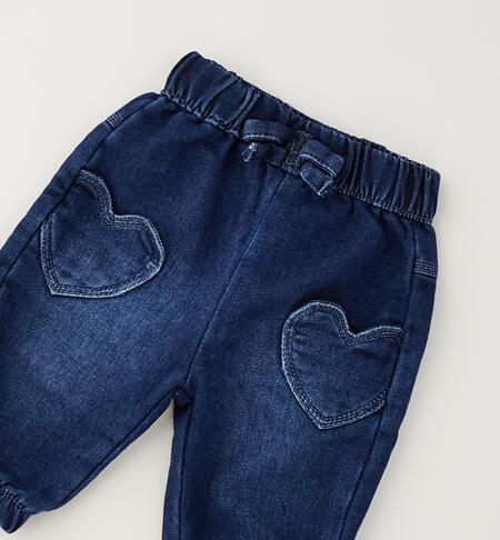 Newborn baby girl jeans STONE WASHED-7450