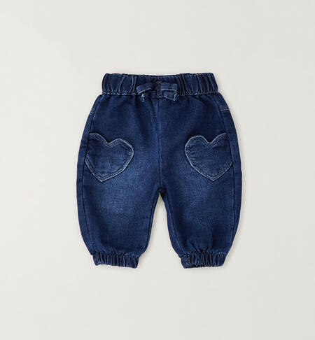 Newborn baby girl jeans STONE WASHED-7450