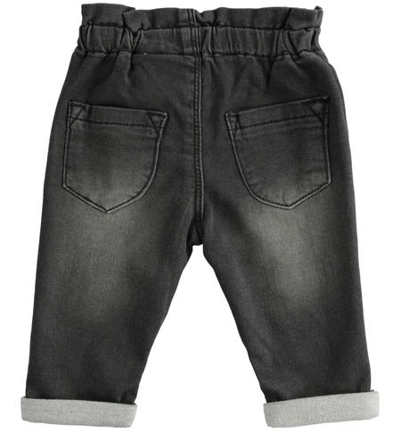 Jeans bimba vita arricciata - da 1 a 24 mesi iDO NERO-7990